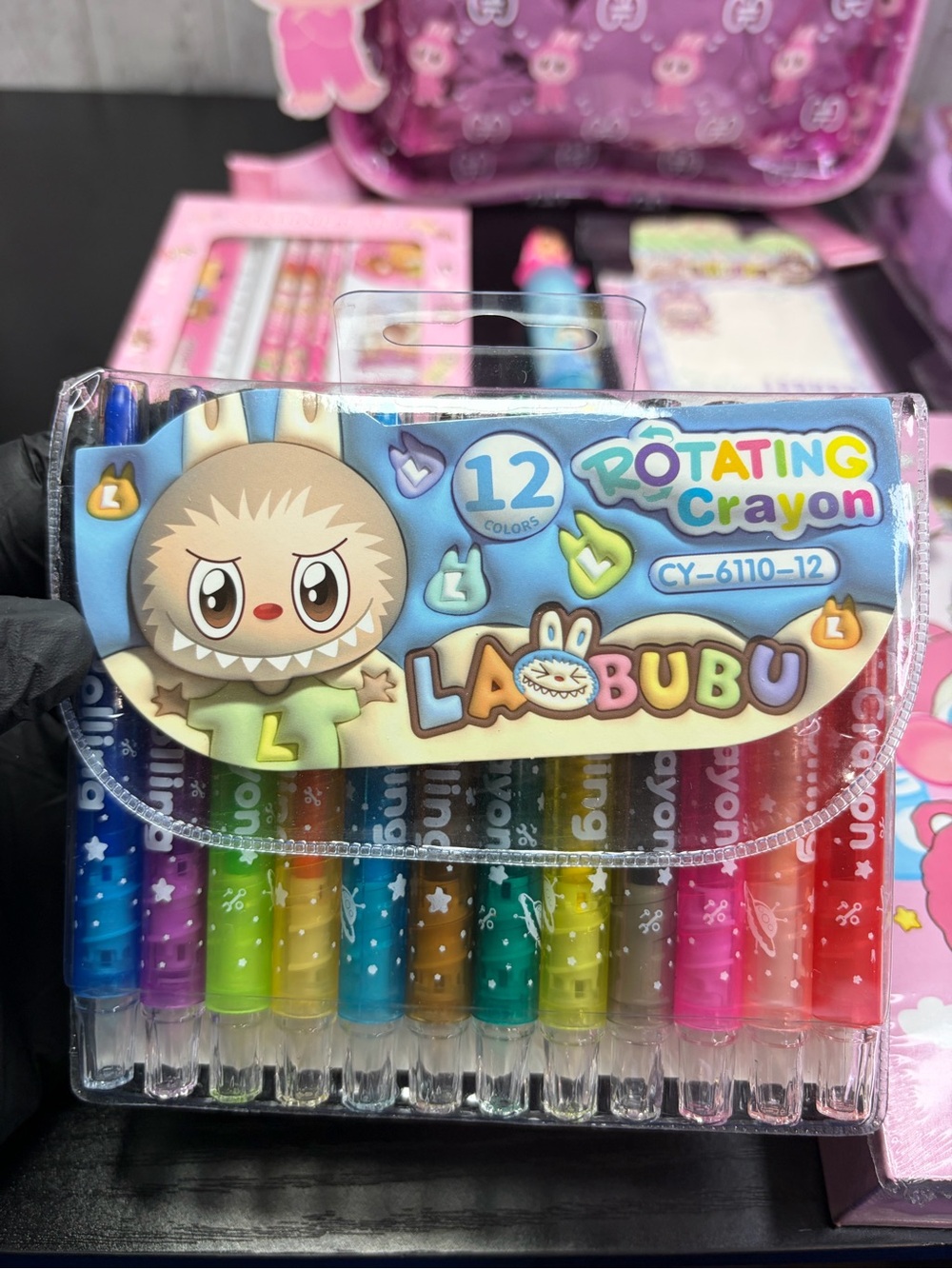 7pc Labubu Back To School Bundle!! Backpack,Pencil case,journal,crayons AND MORE - Picture 13 of 14